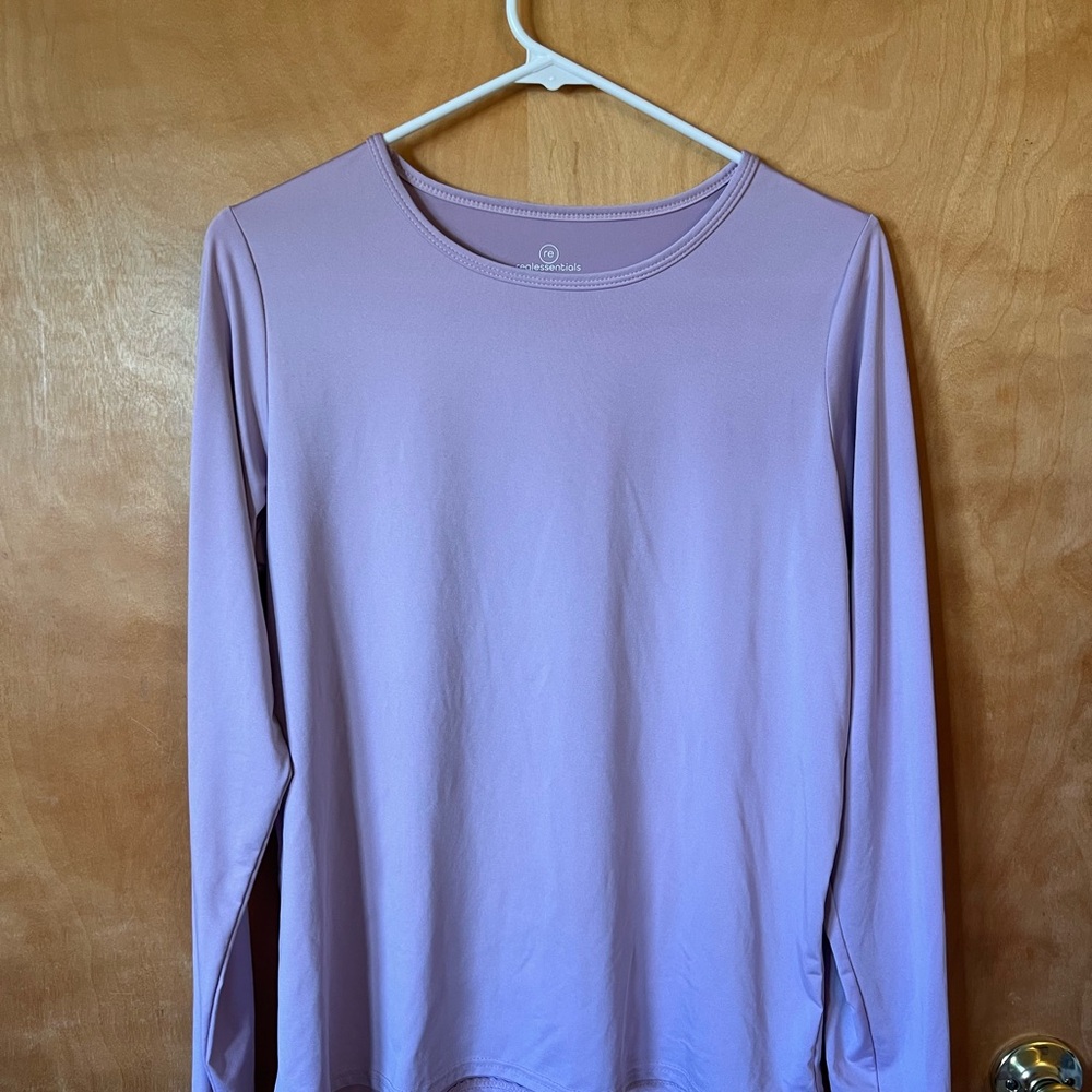 Essentials Light Purple Long Sleeve Top